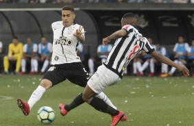 Gabriel durante partida contra o Atltico Mineiro, no jogo da entrega da taa de campeo