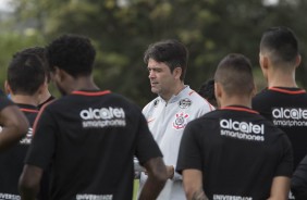 Cuca e o elenco no treinamento para a ltima partida da Florida Cup 2018