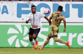 O lateral direito Samuel em partida contra o Sport, válida pela Copinha 2018