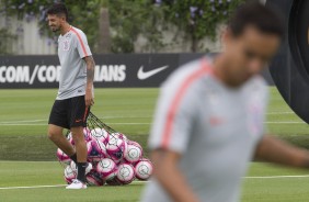 Pedro Henrique durante o treino no CT Dr Joaquim Grava