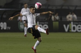 Gabriel durante partida contra a Ponte Preta, pelo Campeonato Paulista 2018