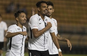 Jnior Dutra comemora muito seu primeiro gol com a camisa do Timo