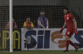 O goleiro Cssio foi rpido ao cobrar impedimento e criar a jogada do segundo gol da partida