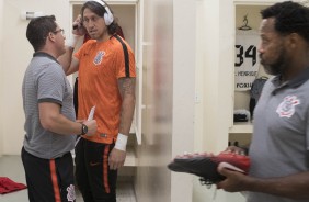 Loss e Cássio trocam palavras antes do jogo contra o São Caetano