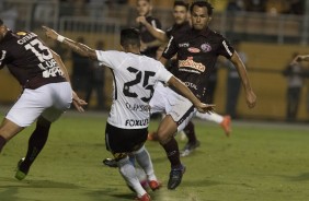 Foi um belo gol do atacante Clayson, contra a Ferroviria