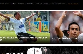 Veja como ficou o novo site oficial do Corinthians