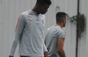 Carlinhos no jogo-treino contra o Nacional-SP