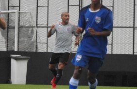 Sheik jogando contra o Nacional-SP, em jogo-treino