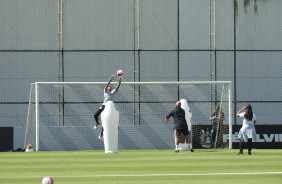 Treino de goleiros; O foco é o Novorizontino