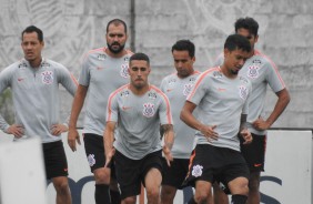 Elenco faz treino no CT antes de enfrentar o São Bento, pelo Paulistão