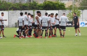 Elenco se reuniu no CT para o último treino antes de enfrentar o São Bento