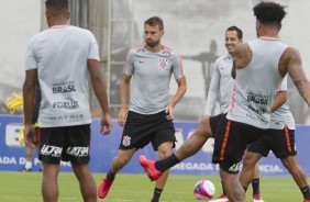 Henrique e Rodriguinho no treino desta tera-feira