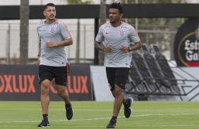 Ralf e Paulo Roberto correndo no treino desta tera-feira