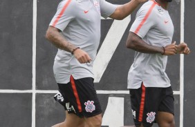 Ralf e Paulo Roberto no treino desta tera-feira