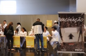 A ação também disponibilizou a vacina contra a febre amarela aos torcedores
