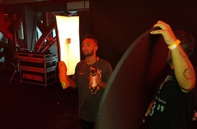 Atacante Clayson durante evento da Nike, neste sábado