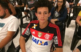Bruno, torcedor do Flamengo, abraou a causa e compareceu  Arena para doar sangue