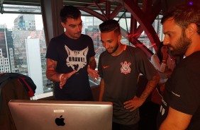 Clayson também foi prestigiar o evento da Nike, na noite de sábado