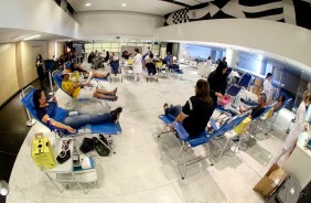 Corinthians realizou neste sábado a campanha emergencial de doação de sangue