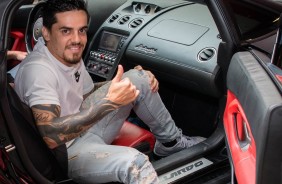 Fagner durante o evento da Nike em São Paulo