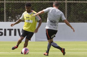 Paulo Roberto e mito Danilo no treino deste sábado