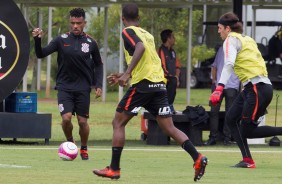 Paulo Roberto, Guilherme Romão e Cássio no treino