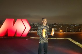 Pedrinho no evento da Nike na noite deste sábado em São Paulo