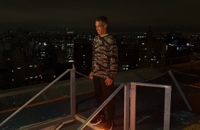 Pedrinho no evento de entregas das chuteiras na noite de sábado