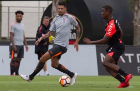 Pedro Henrique no jogo-treino contra o Atlético-PR