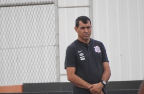 Fbio Carille durante o jogo-treino entre Corinthians e Red Bull Brasil