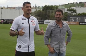 Ralf e Duílio durante apresentação oficial do volante