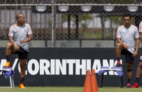 Sheik e Jadson no treino de hoje no CT