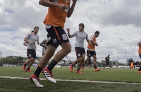 Treino desta manh no CT Joaquim Grava