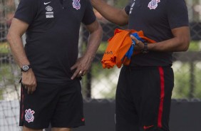 Walmir Cruz e Fabrcio do Prado no CT