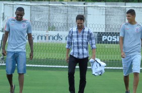 Marllon, Duílio e Matheus no CT Joaquim Grava