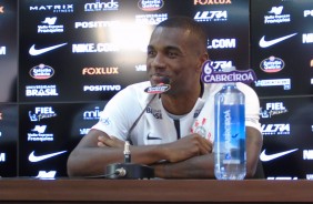 Marllon durante entrevista coletiva no CT