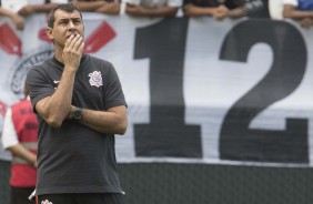 Carille abriu o treino na Arena para a torcida apoiar o time antes do clássico de sábado