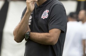 Carille prepara a equipe para enfrentar o Palmeiras na Arena Corinthians