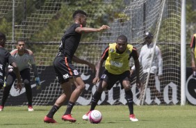 Carlinhos faz seu último treino; O atacante foi emprestado e não atua pelo Corinthians neste ano