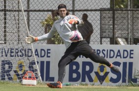 Cssio durante penltimo treino antes do jogo contra o Palmeiras