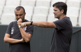 Comissão técnica comandou treino aberto na Arena Corinthians