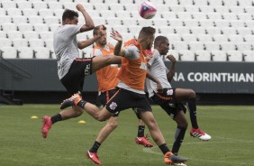 Jogadores fazem ltimo treino antes de enfrentar o Palmeiras no primeiro drbi de 2018