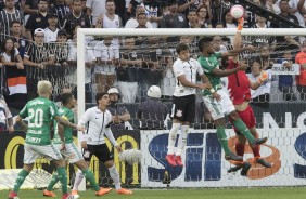 Cássio sai bem do gol e tira chance palmeirense no clássico na Arena Corinthians