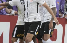 Rodriguinho marcou um belo gol diante o Palmeiras, na Arena Corinthians