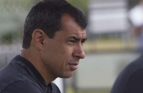 Carille comanda o último treino do Corinthians em solo brasileiro