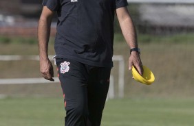 Fábio Carille comandou o treino de hoje em solo colombiano