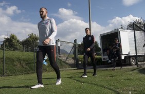 Walter e Mateus Vital no treino de hoje em solo colombiano