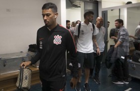 Lucca antes do jogo contra o Millonarios, pela Libertadores