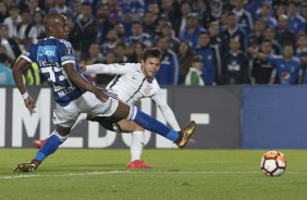 Angel Romero durante jogo contra o Millonarios, pela primeira partida da Libertadores 2018