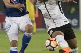Emerson Sheik entrou no segundo tempo contra o Millonarios e fez boa participação
